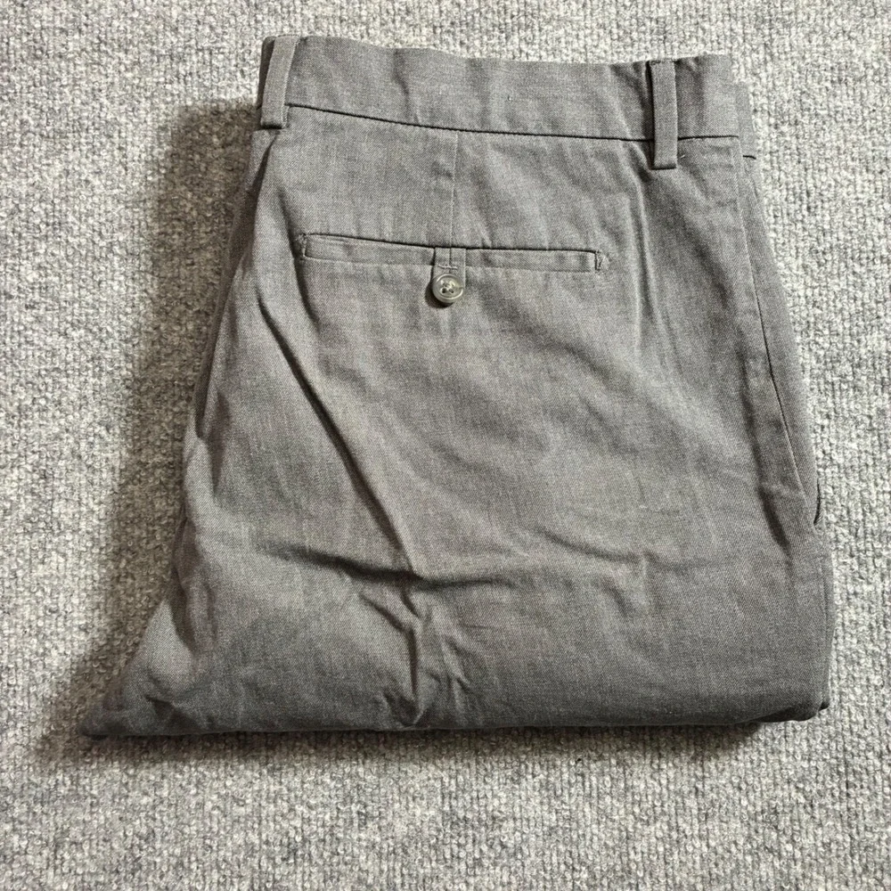 Banana‎ Republic Straight Fit Pants Mens 36x34 Gray Cotton Chinos